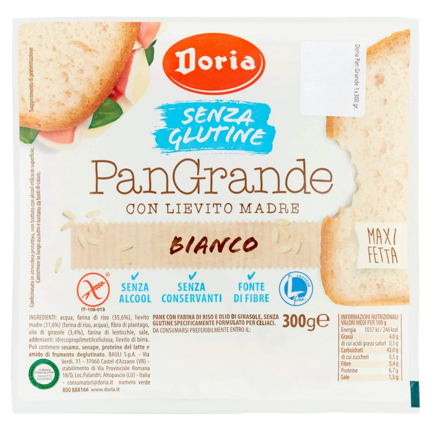 Pan Grande Classico gr 300 Doria